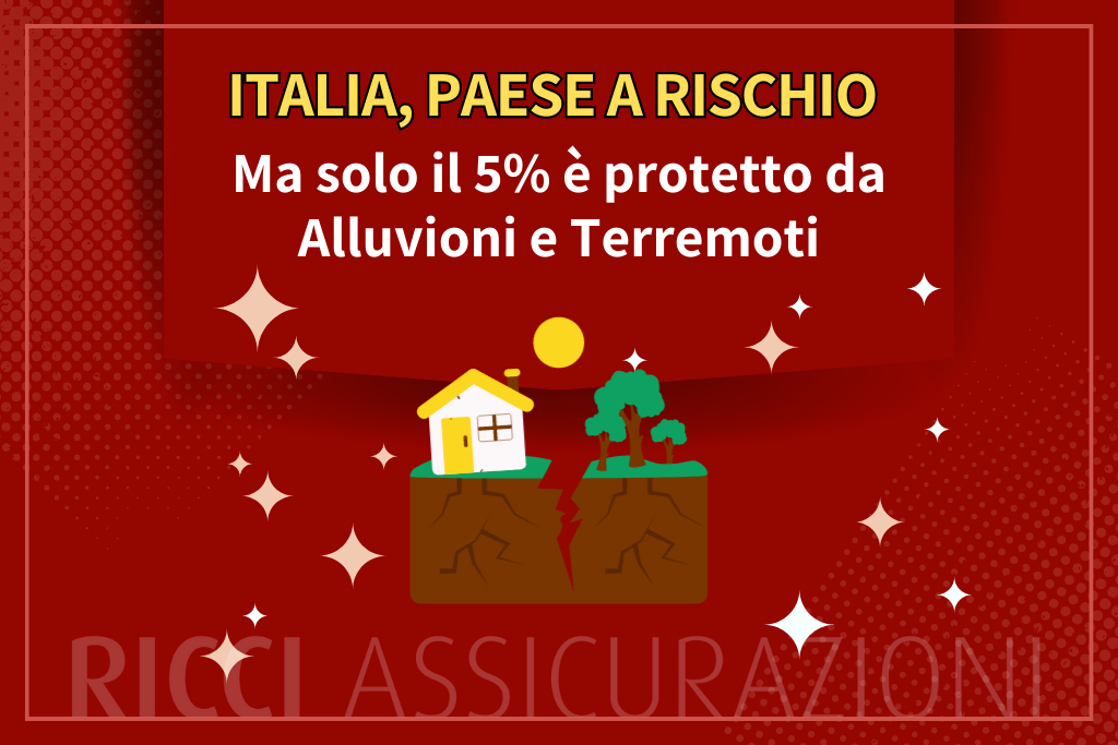 l'Italia ha una vulnerabilità intrinseca dovuta al rischio di alluvioni e terremoti. Eppure un numero esiguo di italiani è assicurato contro tali rischi.